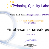 eTwinning - kvalitetscertifikat